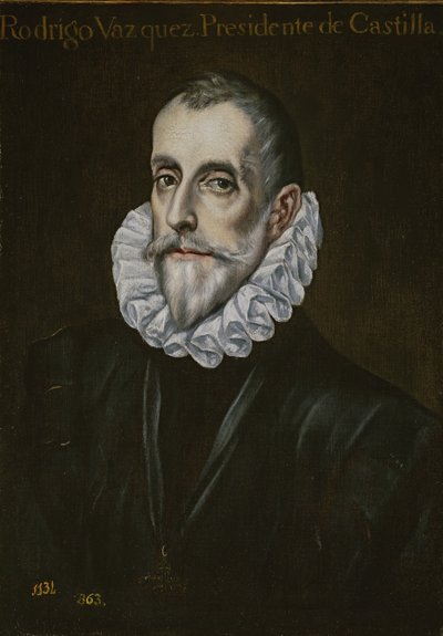 Portrét Rodriga Vázqueze de Arce, první třetina 17. století. od El Greco