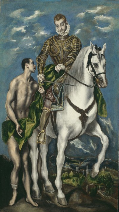 Svatý Martin a žebrák, 1597-1600 od El Greco