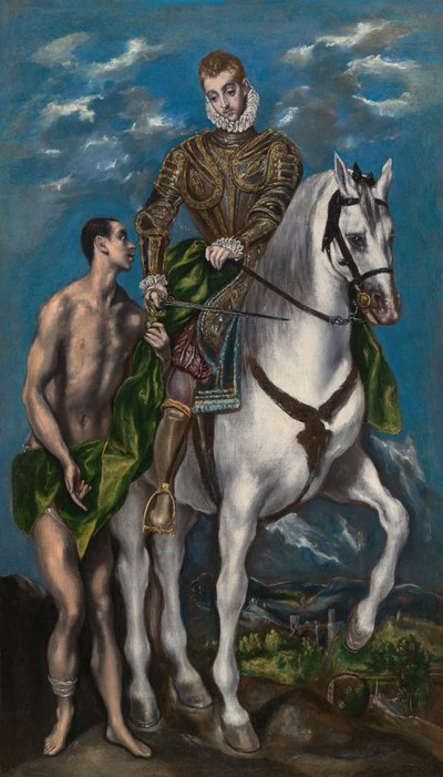 Svatý Martin a žebrák, 15971600. od El Greco