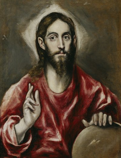 Salvator Mundi Spasitel světa, 1608-1614 od El Greco