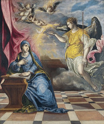 Zvěstování, asi 1576 od El Greco