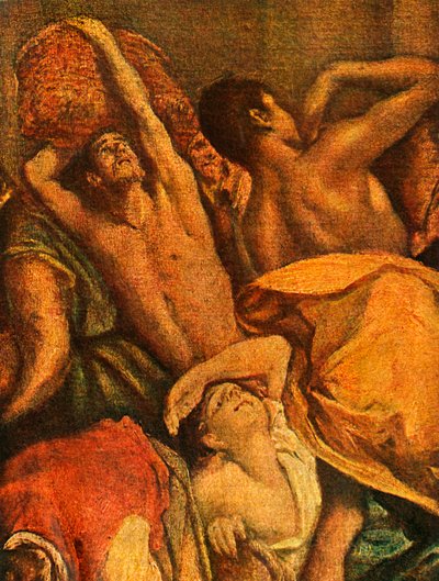 Vyhnání lichvářů z chrámu, c1600, 1938 od El Greco