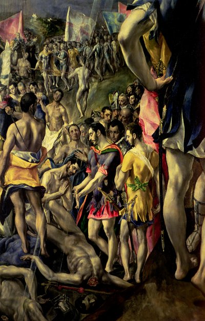 Umučení svatého Maurice, 1580-83 (detail 90011) od El Greco