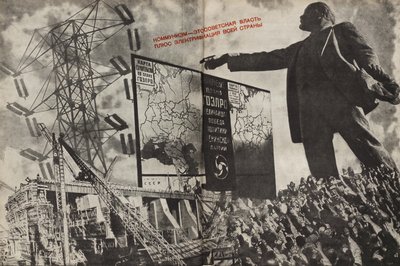Komunismus je sovětská vláda plus elektrifikace celé země, 1933. od Eliezer Markowich Lissitzky