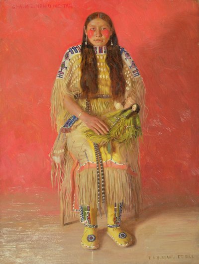 Gi-aum-e-hon-o-me-tah (olej na plátně) od Elbridge Ayer Burbank
