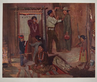 Lähtö kotoa Carlislen intiaanikouluun (chromolitho) od Elbridge Ayer Burbank