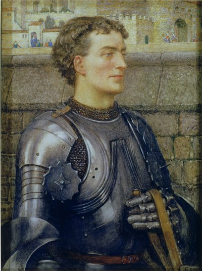 Rytíř ve zbroji od Eleanor Fortescue Brickdale
