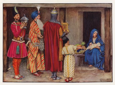 Carols: The Kings from Orient (barevné lito) od Eleanor Fortescue Brickdale