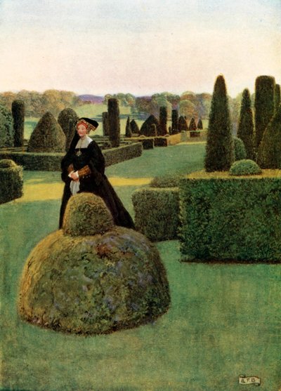 Spravedlivá Rosamond. Thomas Delone. Fair Rosamond (barevná litografie) od Eleanor Fortescue-Brickdale