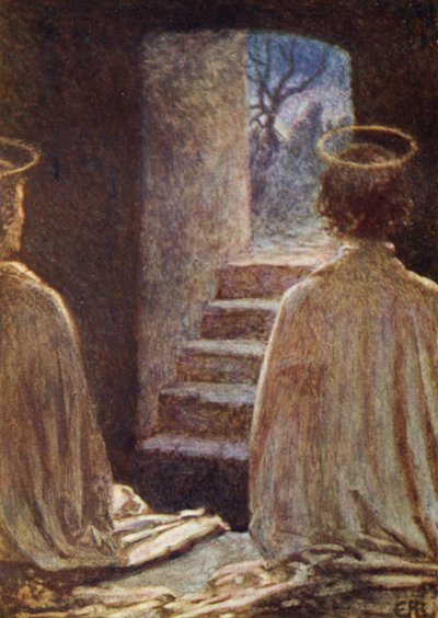 Prázdná hrobka (barevná lito) od Eleanor Fortescue-Brickdale