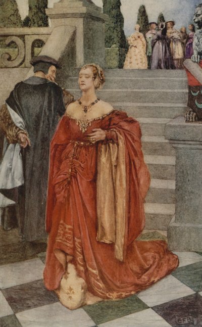 „Když srdce utrpí ránu“ (barva lito) od Eleanor Fortescue Brickdale
