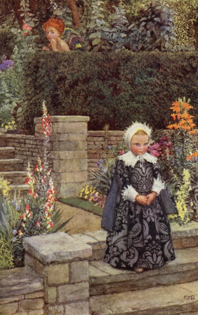 Přesto je to ona, jejíž zákony chápavosti se bude jednoho dne bát svévolná láska, A pod jejím comm (barva litho) od Eleanor Fortescue Brickdale