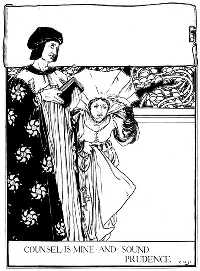 Counsel is Mine and Sound Prudence, 1898. od Eleanor Fortescue Brickdale