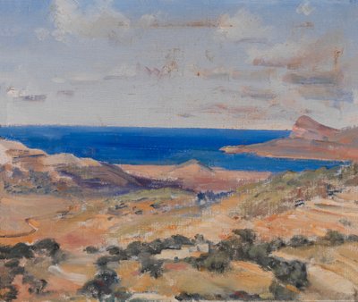 Pobřeží s Modrým mořem, n. d. od Eleanor Harris