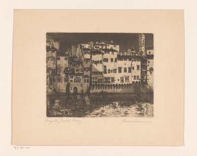 Borgo San Jacopo (Firenze) (původní název na objektu) od Elena Wissmann (signed by artist)