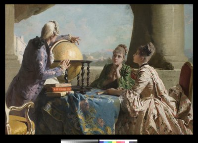 Hodina zeměpisu, 1880 od Eleuterio Pagliano