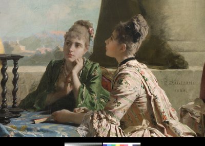 Hodina zeměpisu, 1880 od Eleuterio Pagliano