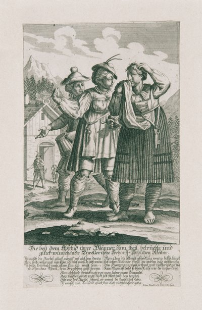 Tyrolská obrana z roku 1703: Tyrollerische Scharff-Schützen ženy od Elias Baeck