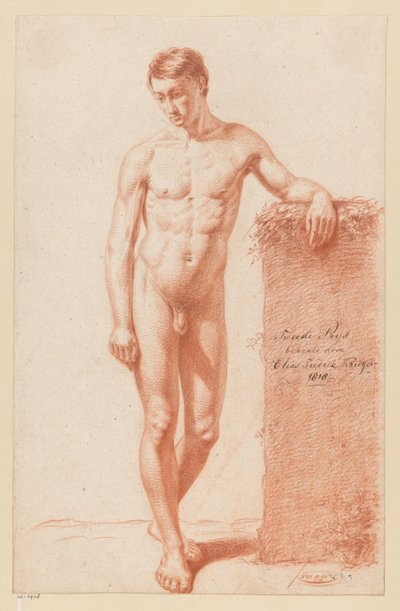 Stojící mužský akt, při pohledu zepředu (2. cena 1818) od Elias Friedrich Kruger
