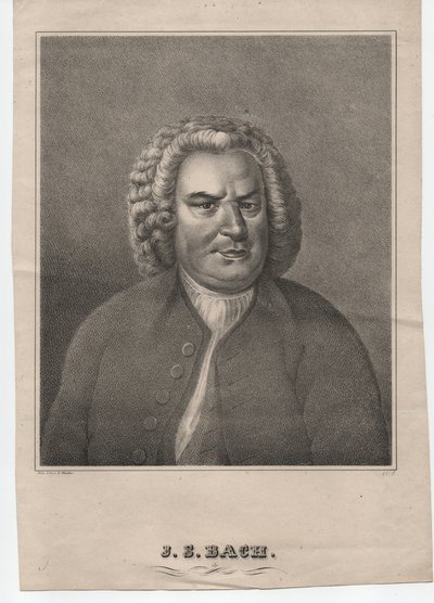 Johann Sebastian Bach (1685-1750) (asi 1850, rytina) od Elias Gottleib (after) Haussmann