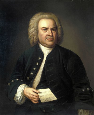 portrét Jeana Sebastiena Bacha (Johann Sebastian Bach od Elias Gottleib (after) Haussmann