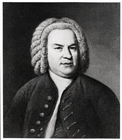 Portrét Johanna Sebastiana Bacha, německého skladatele od Elias Gottleib Haussmann