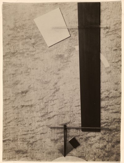 Proun v materiálu od Eliezer Markowich Lissitzky