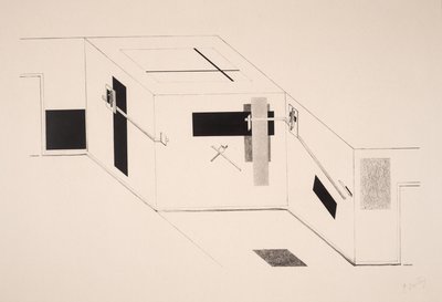 Nepojmenovaná od Eliezer Markowich Lissitzky