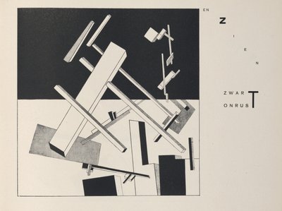 O dvou čtvercích, 1922. od Eliezer Markowich Lissitzky