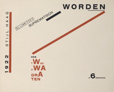O dvou čtvercích, 1922. od Eliezer Markowich Lissitzky