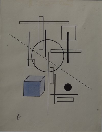 Kompozice, 1920 od Eliezer Markowich Lissitzky