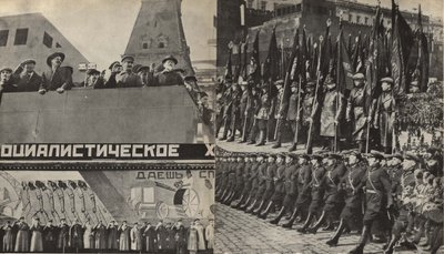 Ilustrace z SSSR buduje socialismus, 1933. od Eliezer Markowich Lissitzky