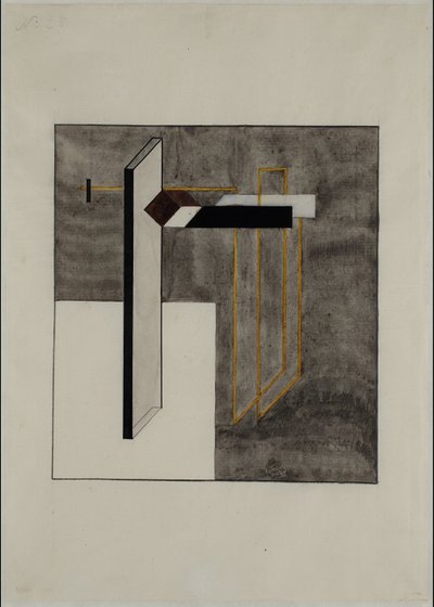 Proun 4B od Eliezer Markowich Lissitzky