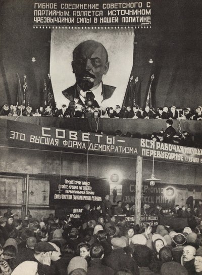 Sověti – nejvyšší forma demokracie. Ilustrace z SSSR buduje socialismus, 1933. od Eliezer Markowich Lissitzky