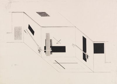 Místnost Proun. List 5 portfolia I Kestner, 1923. od Eliezer Markowich Lissitzky