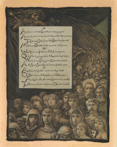 (Ilustrace k Rubáiyát Omara Khayyáma) Recenze smrti od Elihu Vedder