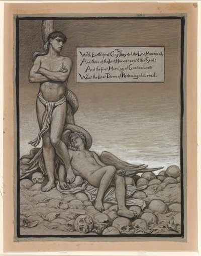 (Ilustrace k filmu Rubáiyát Omara Chajjáma) Poslední člověk od Elihu Vedder