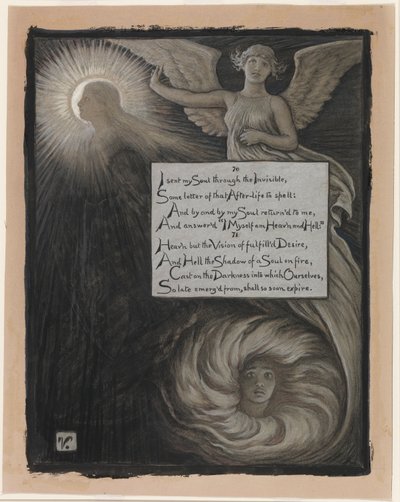 (Ilustrace k filmu Rubáiyát Omara Chajjáma) Odpověď duše od Elihu Vedder