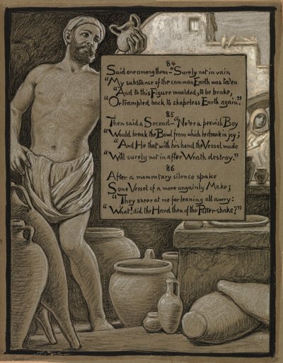 (Ilustrace k filmu Rubáiyát Omara Khayyáma) The Ungainly Pot (Nešťastný hrnec) od Elihu Vedder