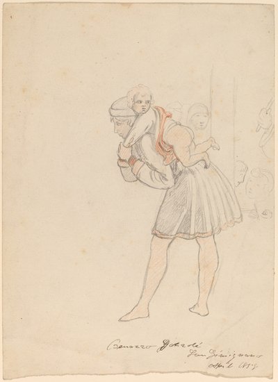 Studium po Gozzoli od Elihu Vedder
