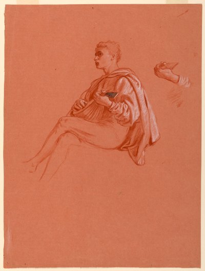 Studie na "Florentinský piknik" od Elihu Vedder