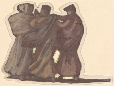 Studie pro koupání řeckých dívek, c. 1872. od Elihu Vedder