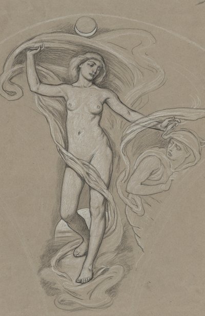 Studie pro Lunu od Elihu Vedder