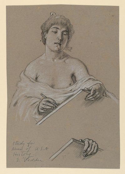 Studie na "Múzu historie" od Elihu Vedder