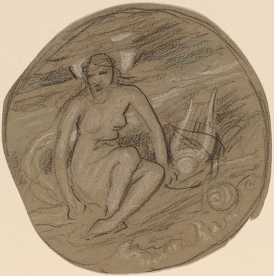 Studium pro hudbu, c. 1890. od Elihu Vedder