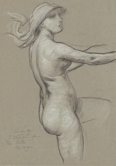 Studie pro osudy shromažďující se ve hvězdách, 1884-1887. od Elihu Vedder