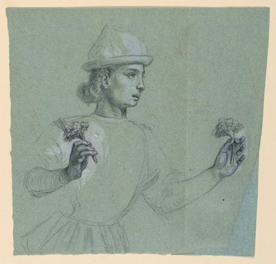 Studie na "Svatební průvod" od Elihu Vedder