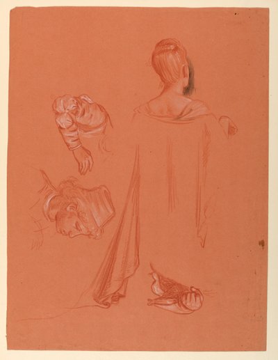 Studie na "Svatební průvod" od Elihu Vedder