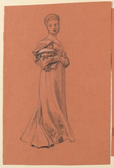 Studie na "Svatební průvod" od Elihu Vedder