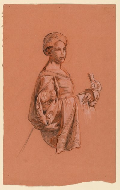 Studie na "Svatební průvod" od Elihu Vedder